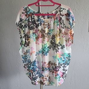 Cabi Printed Floral Eliza Blouse Style #872